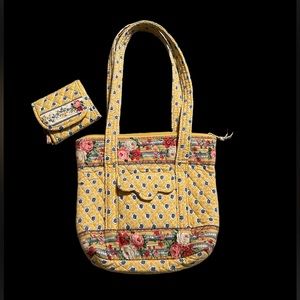 Vera Bradley bag with matching wallet